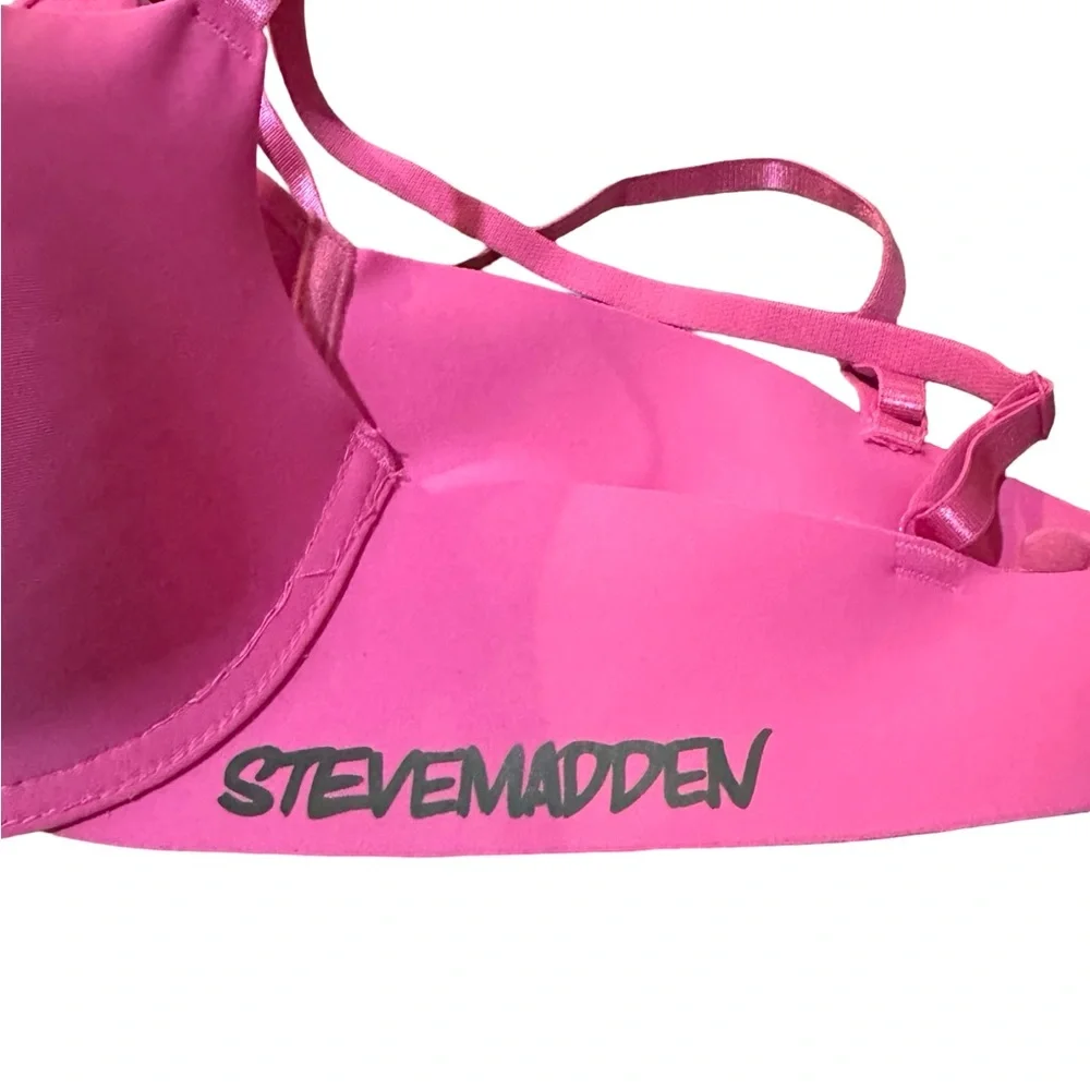Steve Madden Women's Pink Underwire Bra Size 34C Seamless T-Shirt Bra